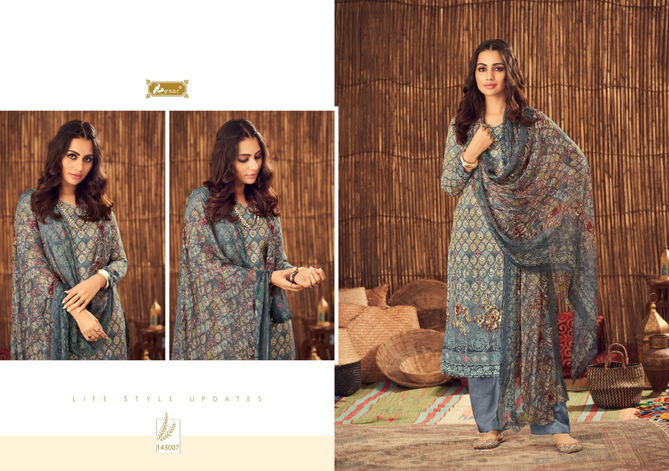 Kesar Sahin Digital Printed Pashmina Casual Wear Dress Material Collection